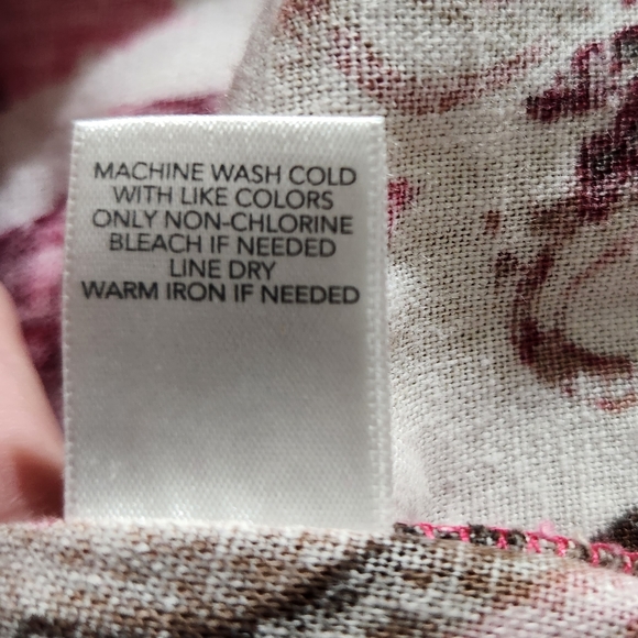 CJ BANKS  SIZE 1X linen/rayon blend , 3/4 sleeve button front jacket. - Picture 8 of 8